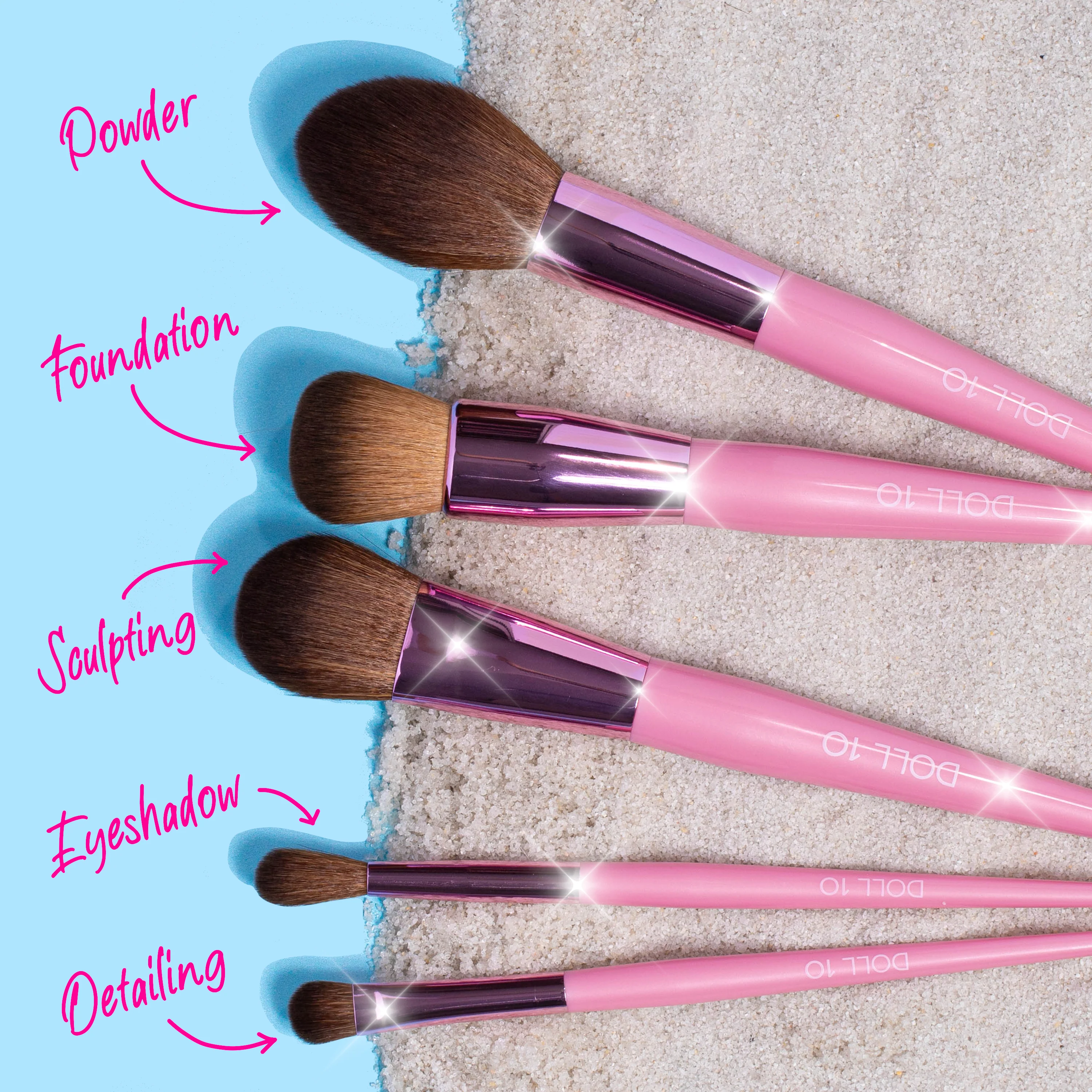 Seas the Day 6 Piece Brush Collection - Image 2