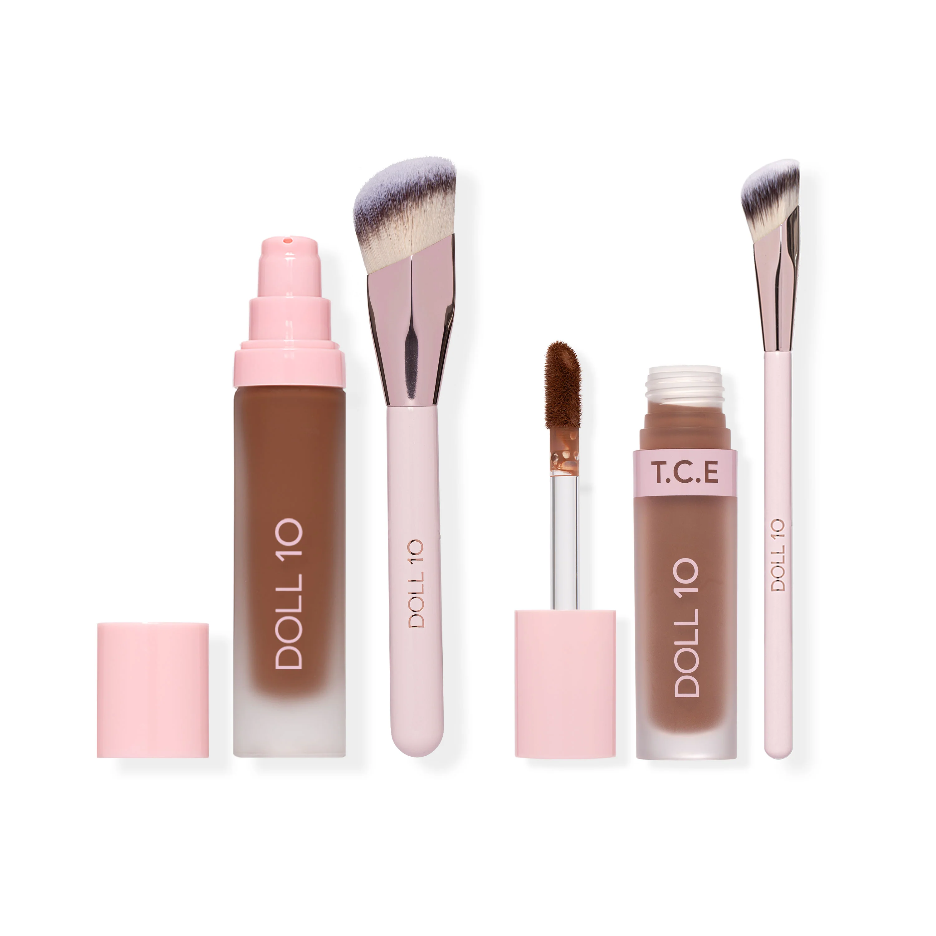 The Powder Pair: T.C.E. Foundation and Concealer with Brushes - Image 10